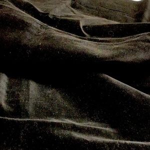 Black velveteen fabric